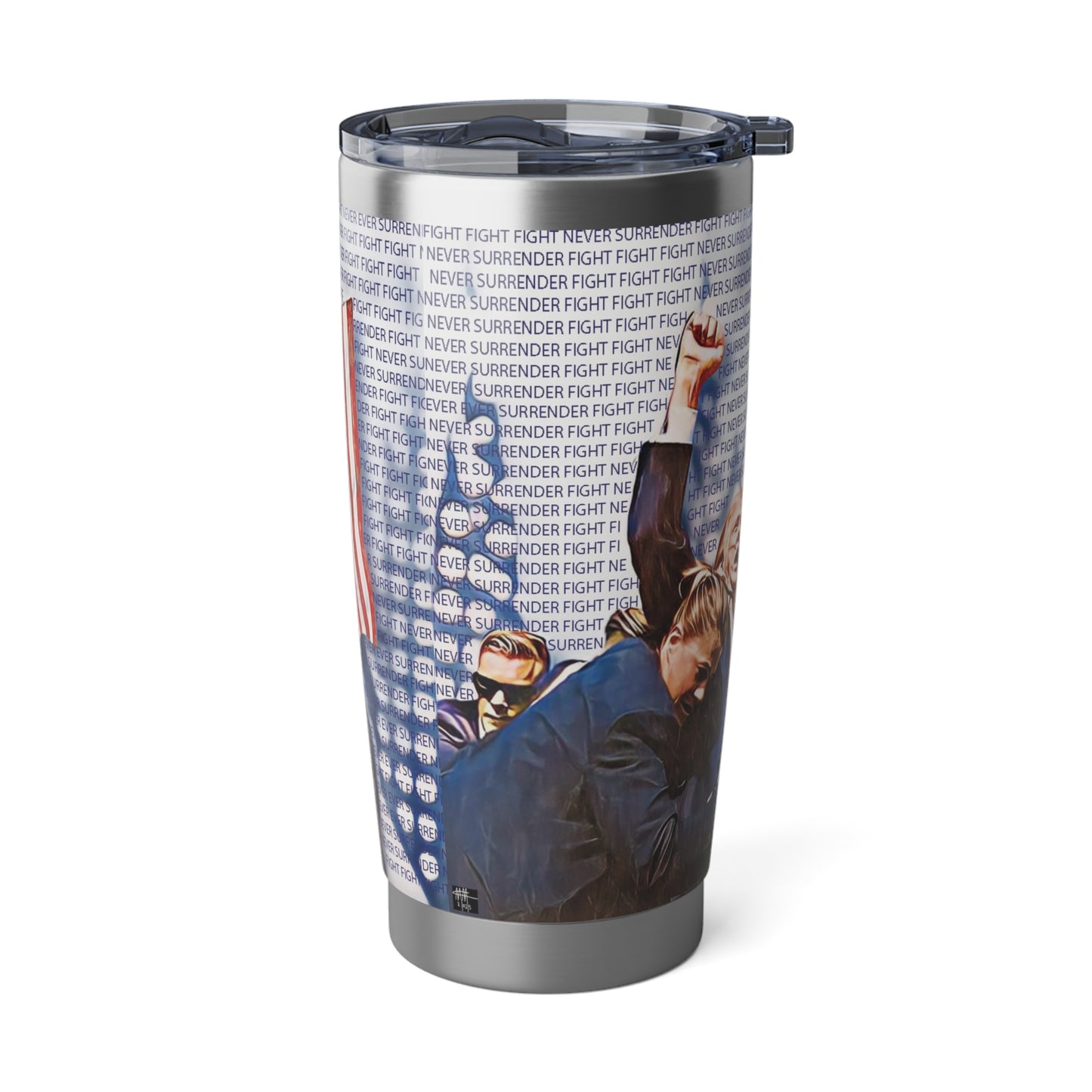 Vagabond 20oz Tumbler - Inspirational 'Never Surrender' Design for Adventurers