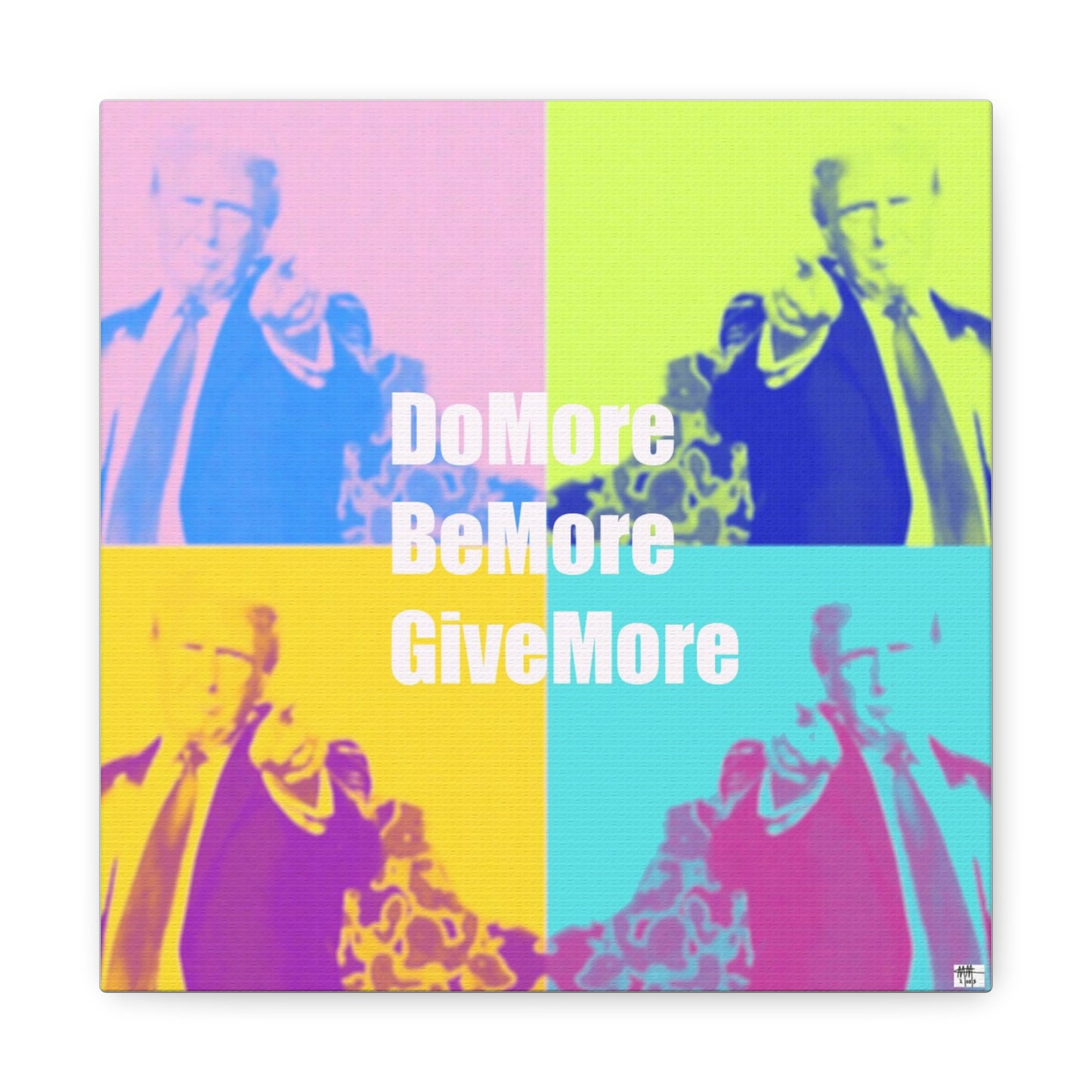 Trump Inspirational Unframed Canvas Art - 'Do More, Be More, Give More'