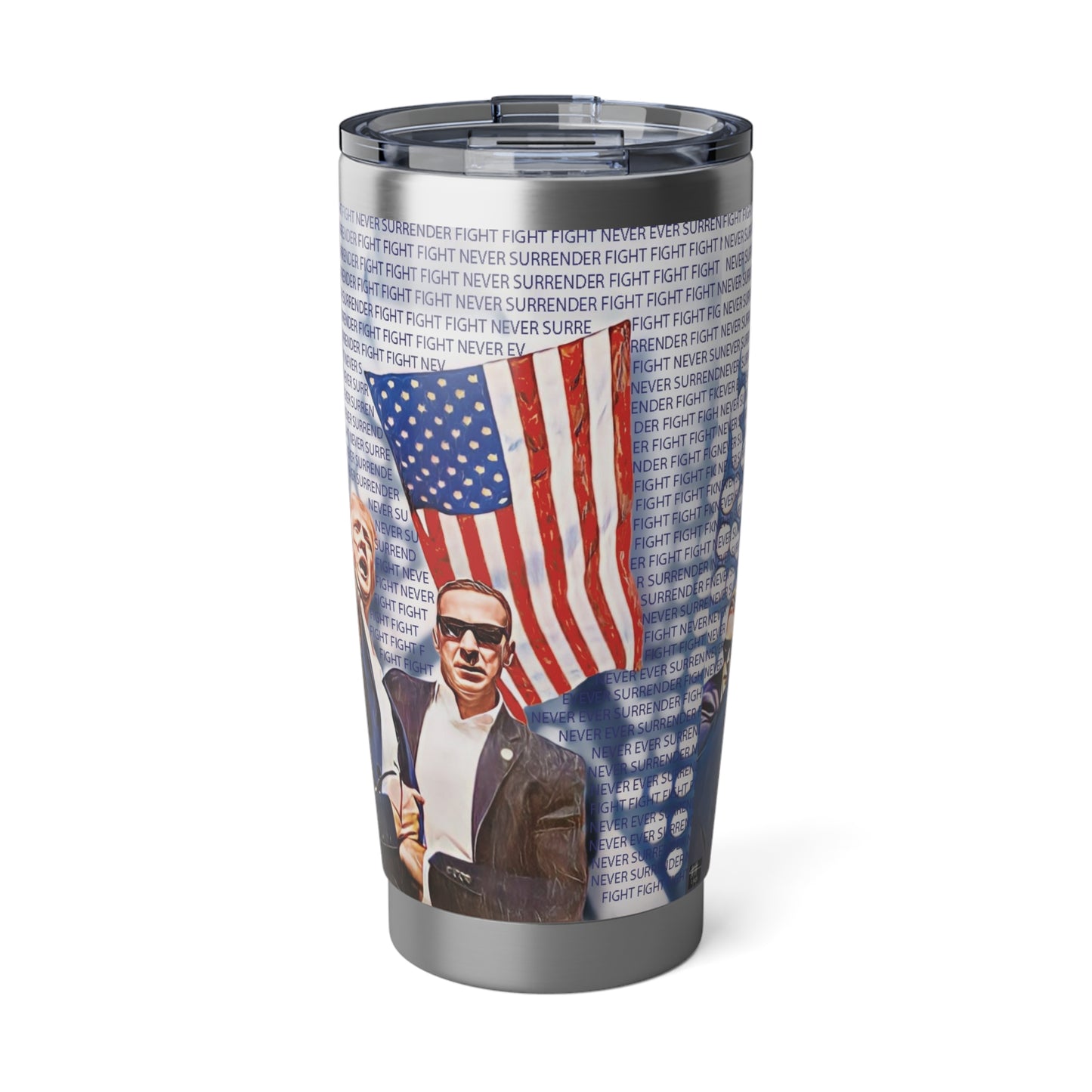 Vagabond 20oz Tumbler - Inspirational 'Never Surrender' Design for Adventurers