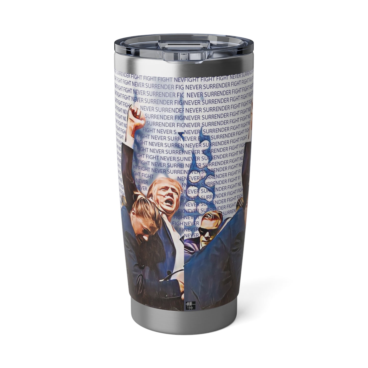 Vagabond 20oz Tumbler - Inspirational 'Never Surrender' Design for Adventurers