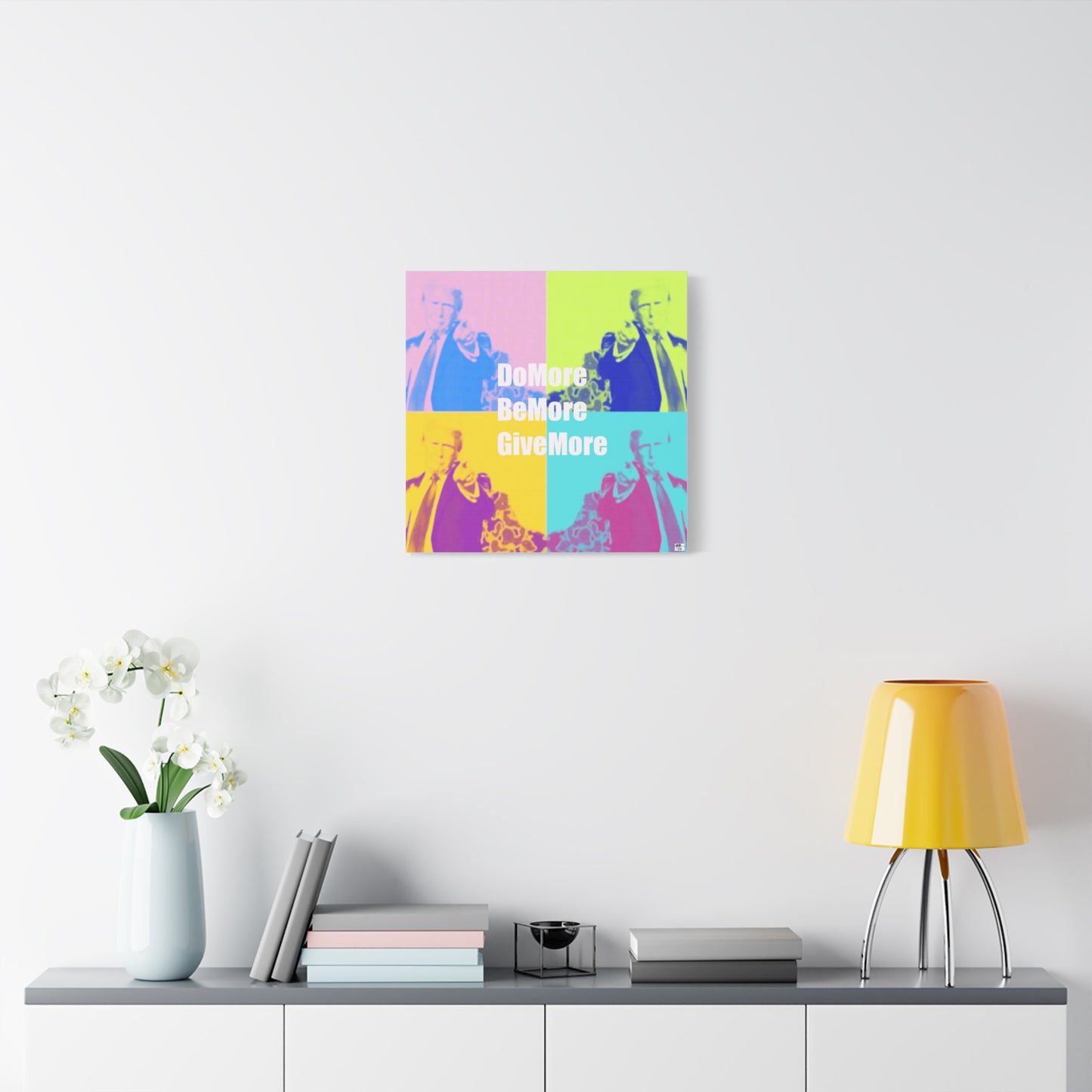 Trump Inspirational Unframed Canvas Art - 'Do More, Be More, Give More'