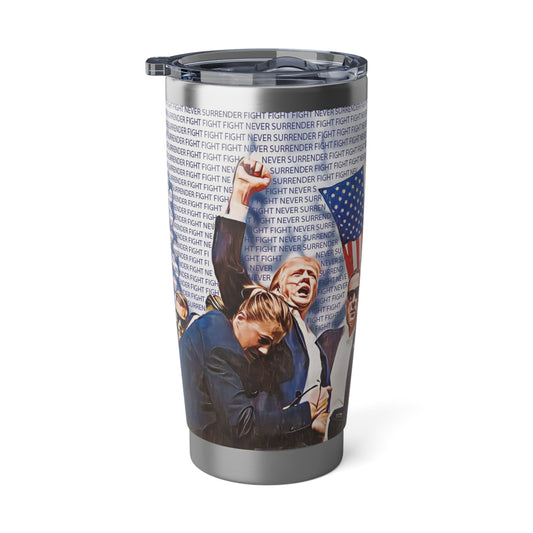 Vagabond 20oz Tumbler - Inspirational 'Never Surrender' Design for Adventurers