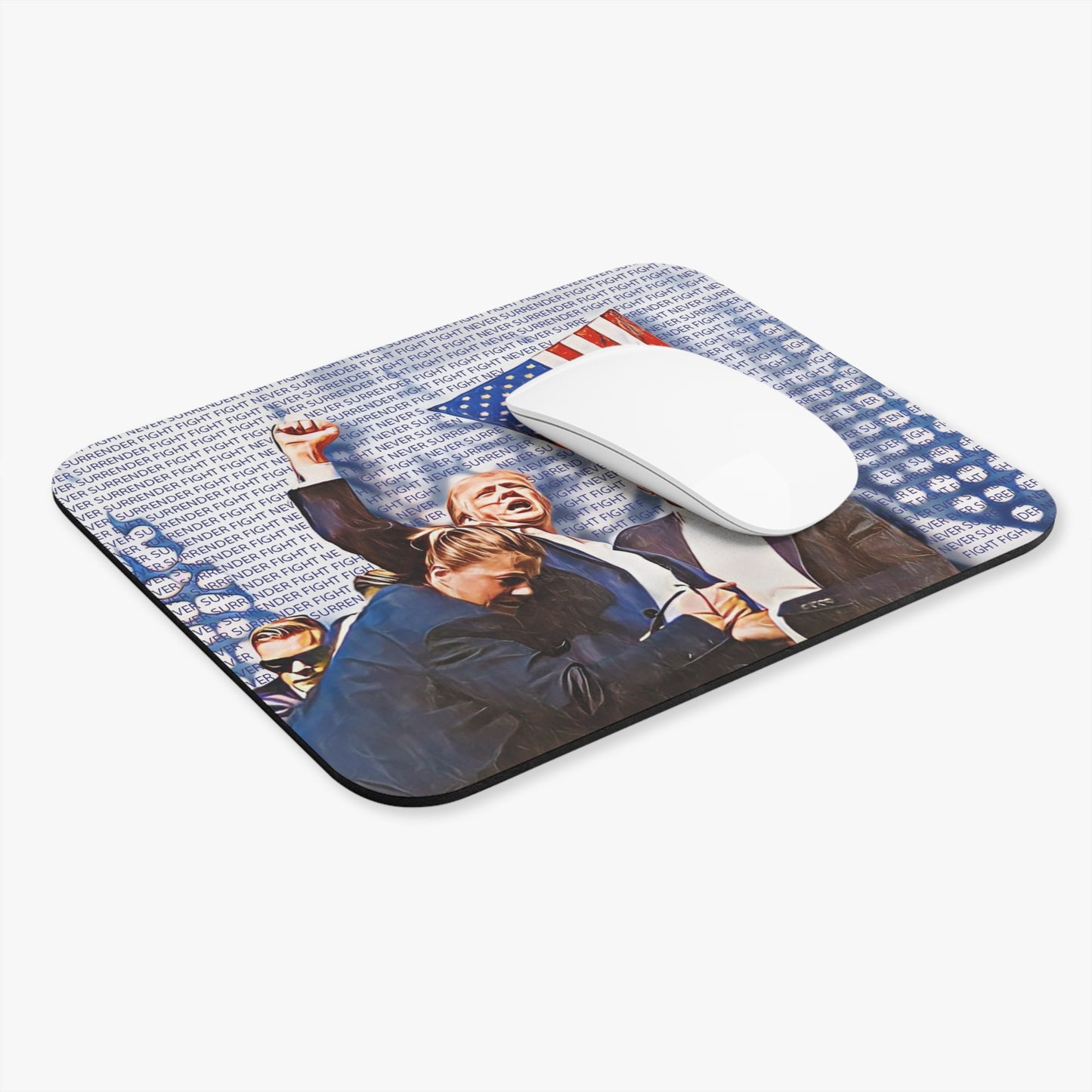 Inspirational Mouse Pad - 'Never Surrender & Fight Fight Fight' Motivational Desk Accessory